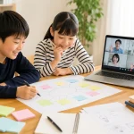 CEOキッズ無料体験会でアイデアを考える子どもたち